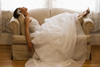 Relaxing bride