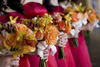 Orange bridal flowers